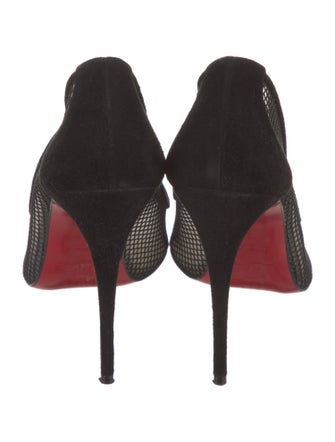 Christian Louboutin Mesh Lace Pattern Pumps