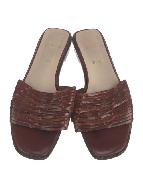 Christian Louboutin Leather Slides