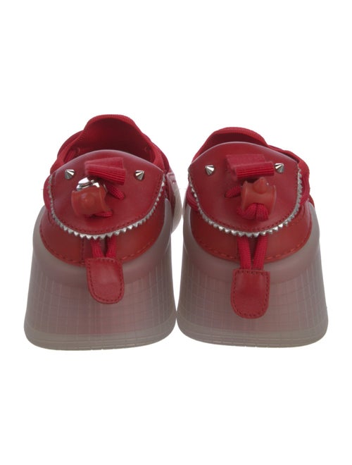 Christian Louboutin Suede Colorblock Pattern Sneakers