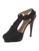 Christian Louboutin Suede T-Strap Pumps