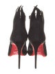Christian Louboutin Suede Mesh Accents Sock Boots
