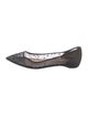 Christian Louboutin Mesh Crystal Embellishments Ballet Flats