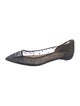 Christian Louboutin Mesh Crystal Embellishments Ballet Flats
