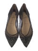 Christian Louboutin Mesh Crystal Embellishments Ballet Flats