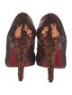 Christian Louboutin Sequins Floral Print Pumps