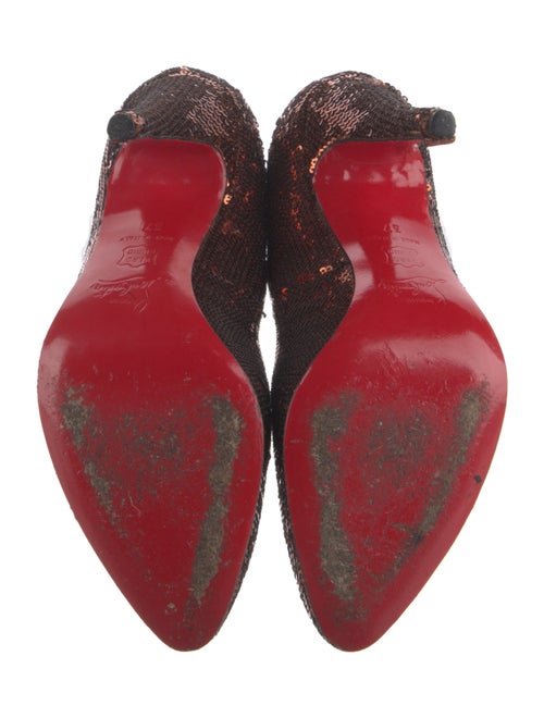 Christian Louboutin Sequins Floral Print Pumps