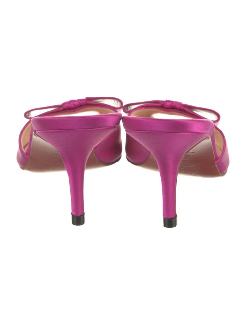 Christian Louboutin Satin Bow Accents Slides