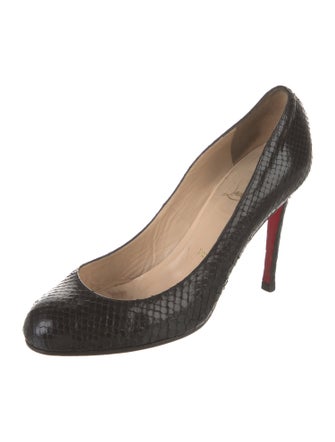 Christian Louboutin Snakeskin Animal Print Pumps