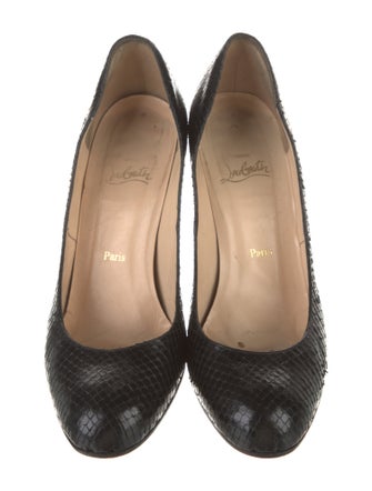 Christian Louboutin Snakeskin Animal Print Pumps