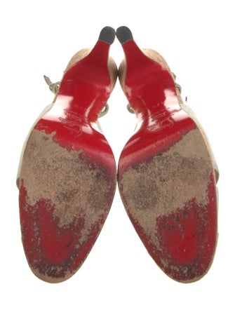 Christian Louboutin Suede Slingback Pumps