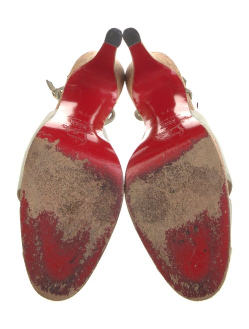 Christian Louboutin Suede Slingback Pumps