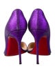 Christian Louboutin Glitter Glitter Accents D'Orsay Pumps