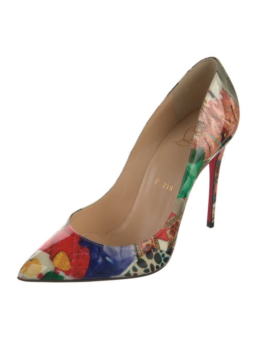 Christian Louboutin Patent Leather Printed Pumps