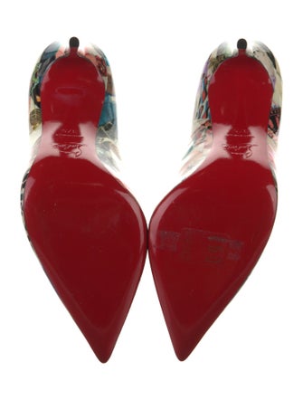 Christian Louboutin Patent Leather Printed Pumps