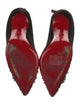 Christian Louboutin Spike Accents Suede Pumps