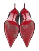 Christian Louboutin Glitter Lace Pattern D'Orsay Pumps