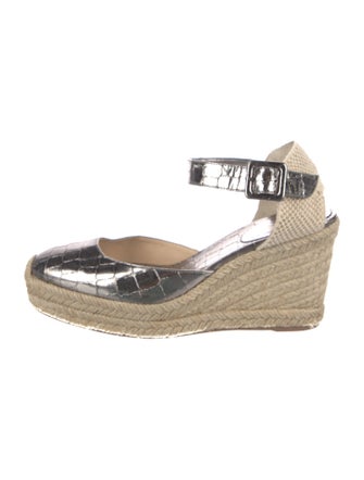 Christian Louboutin Leather Printed D'Orsay Pumps