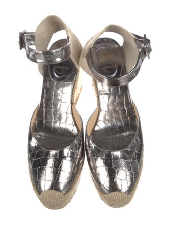 Christian Louboutin Leather Printed D'Orsay Pumps