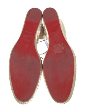 Christian Louboutin Leather Printed D'Orsay Pumps