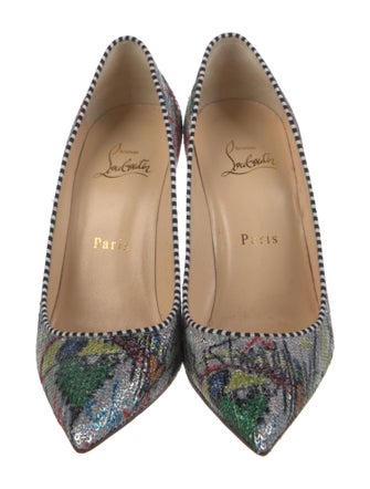 Christian Louboutin Sequins Printed Pumps