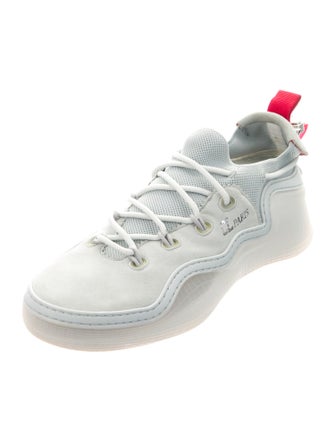 Christian Louboutin Spike Accents Suede Sneakers