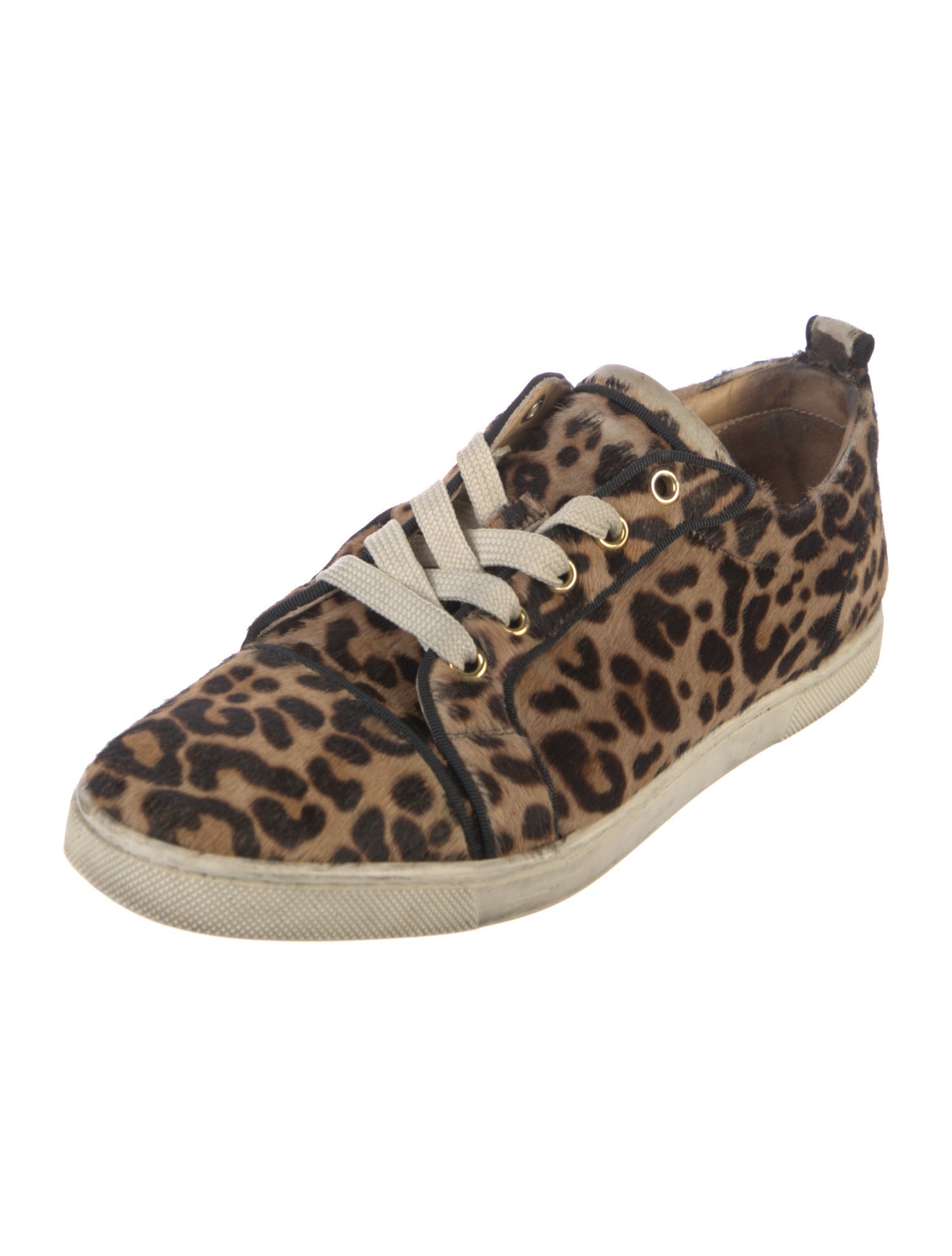 Christian Louboutin Ponyhair Animal Print Sneakers