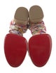 Christian Louboutin Satin Floral Print Espadrilles