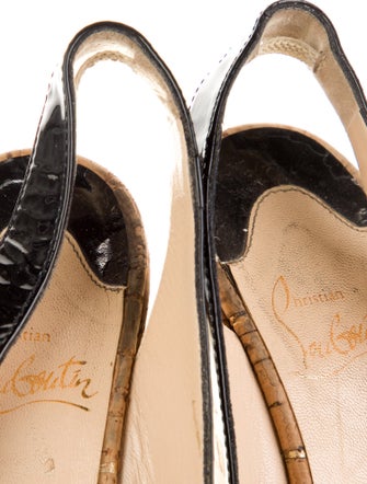 Christian Louboutin Jute Slingback Sandals