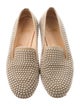 Christian Louboutin Suede Studded Accents Loafers