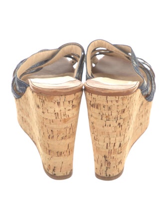 Christian Louboutin Denim Slides