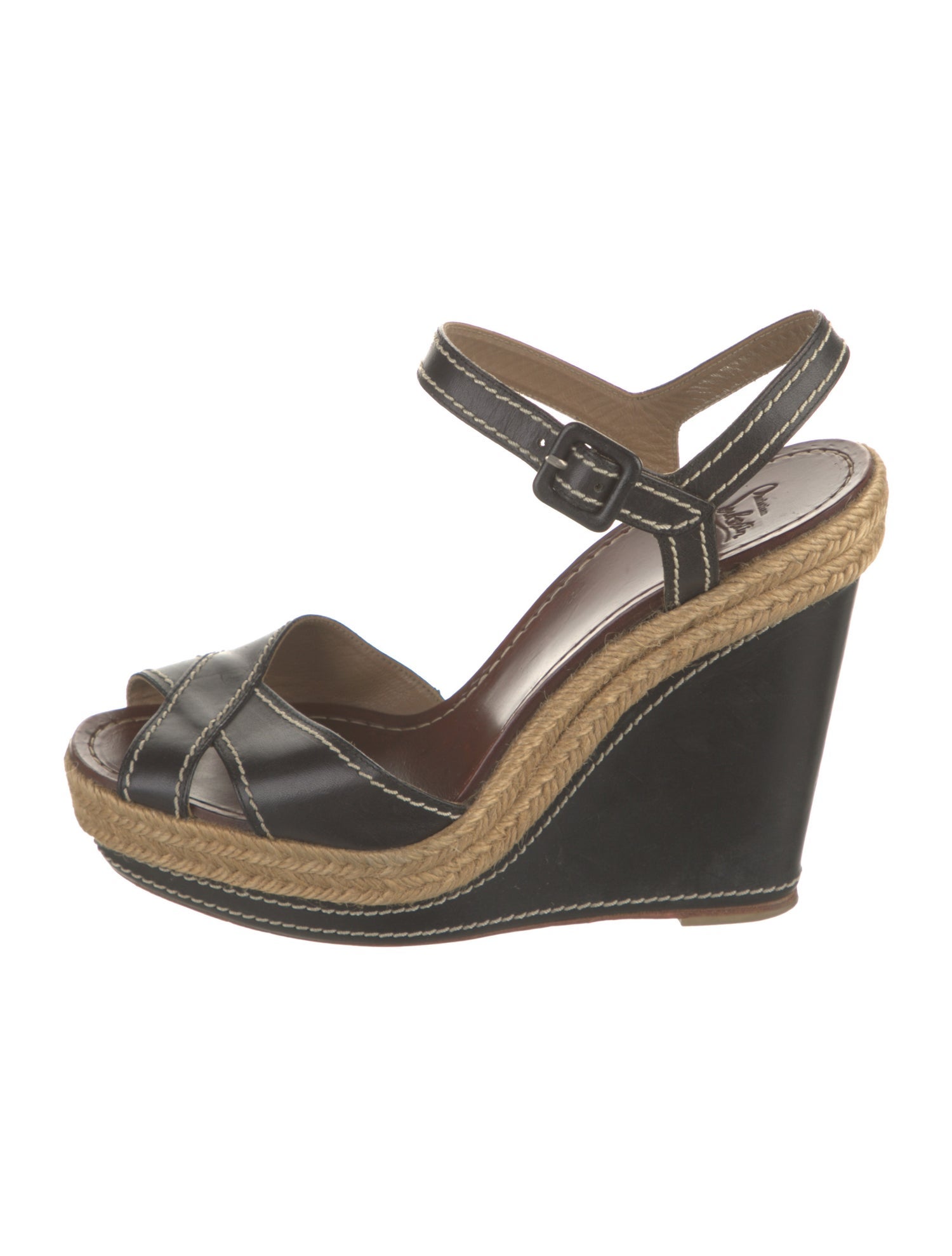 Christian Louboutin Leather Espadrilles