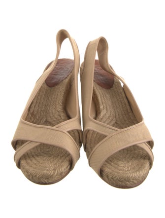 Christian Louboutin Canvas Slingback Sandals