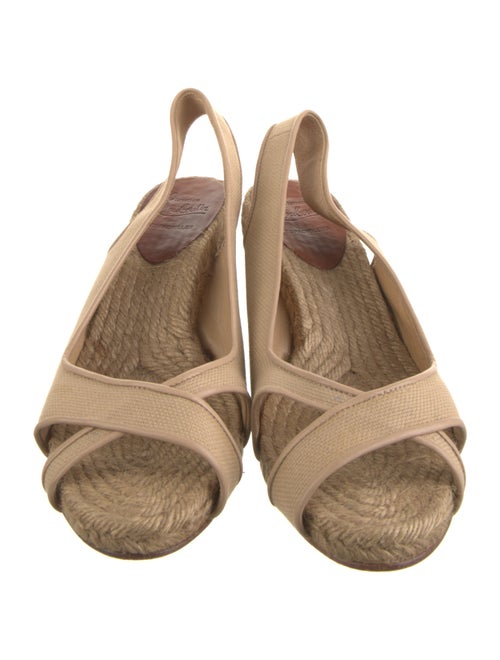 Christian Louboutin Canvas Slingback Sandals