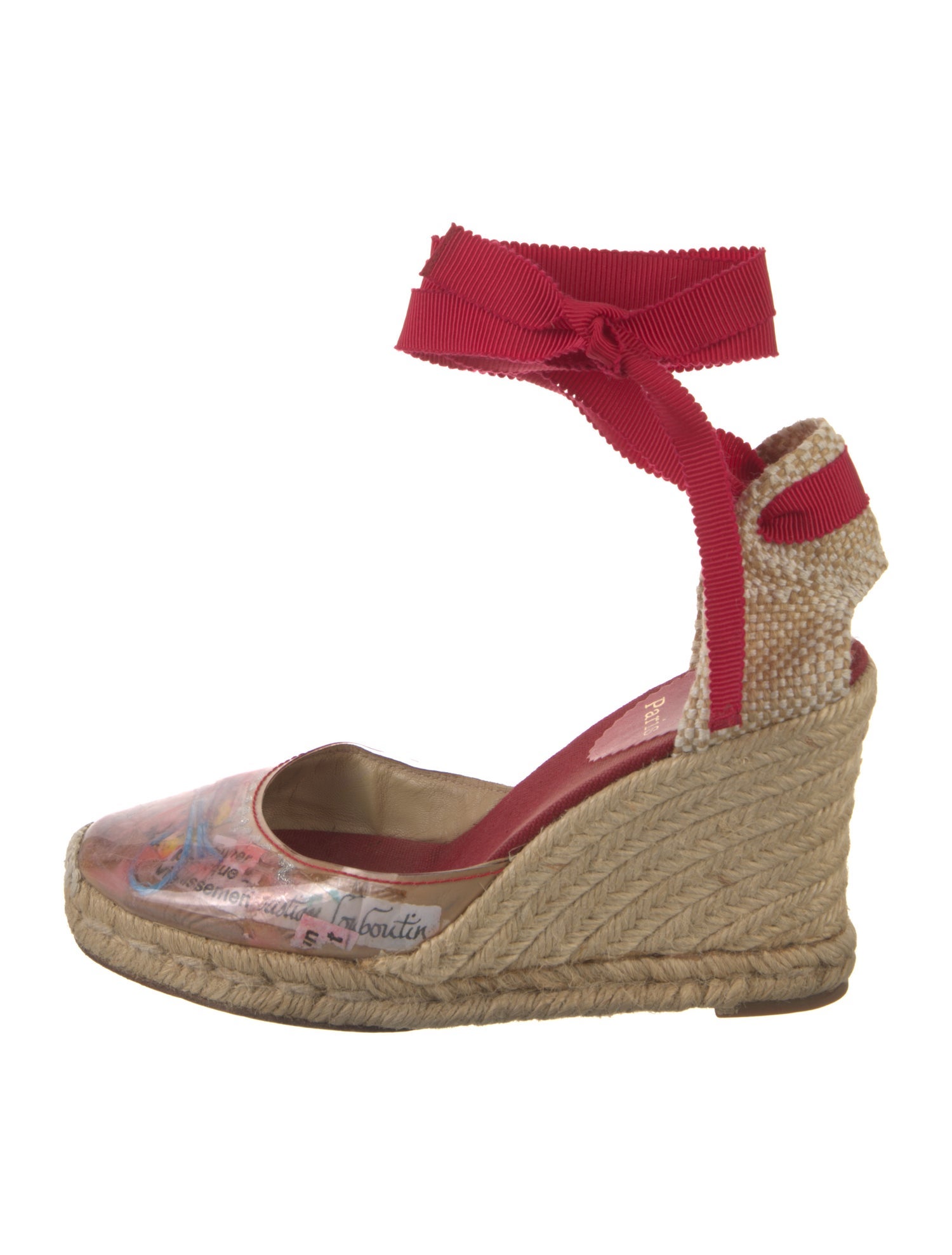 Christian Louboutin PVC Printed D'Orsay Pumps