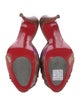 Christian Louboutin Animal Print Pleated Accents Slides