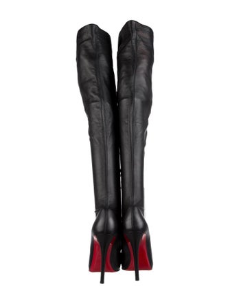 Christian Louboutin Leather Lace-Up Boots