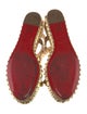 Christian Louboutin Spike Accents Leather Espadrilles