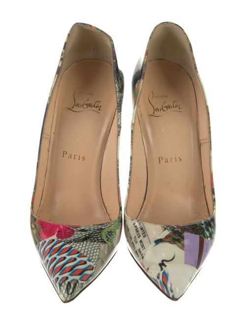Christian Louboutin Patent Leather Printed Pumps