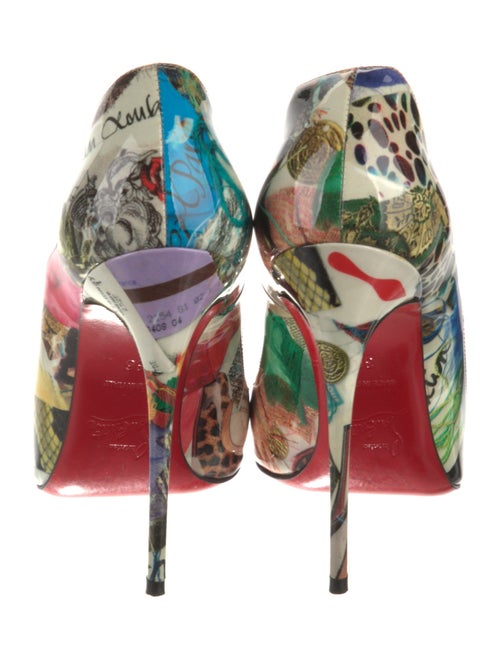 Christian Louboutin Patent Leather Printed Pumps