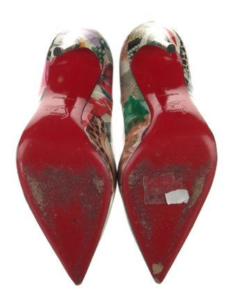 Christian Louboutin Patent Leather Printed Pumps