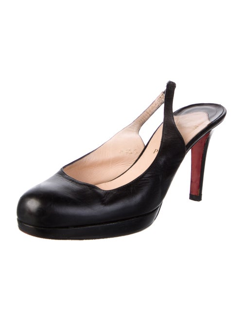 Christian Louboutin Leather Slingback Pumps