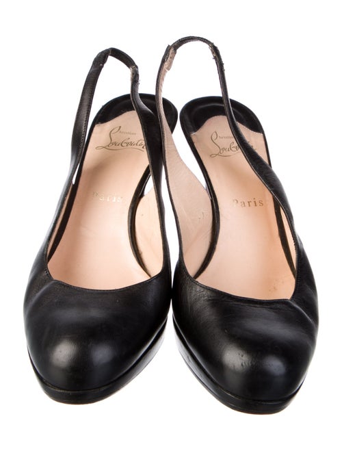 Christian Louboutin Leather Slingback Pumps