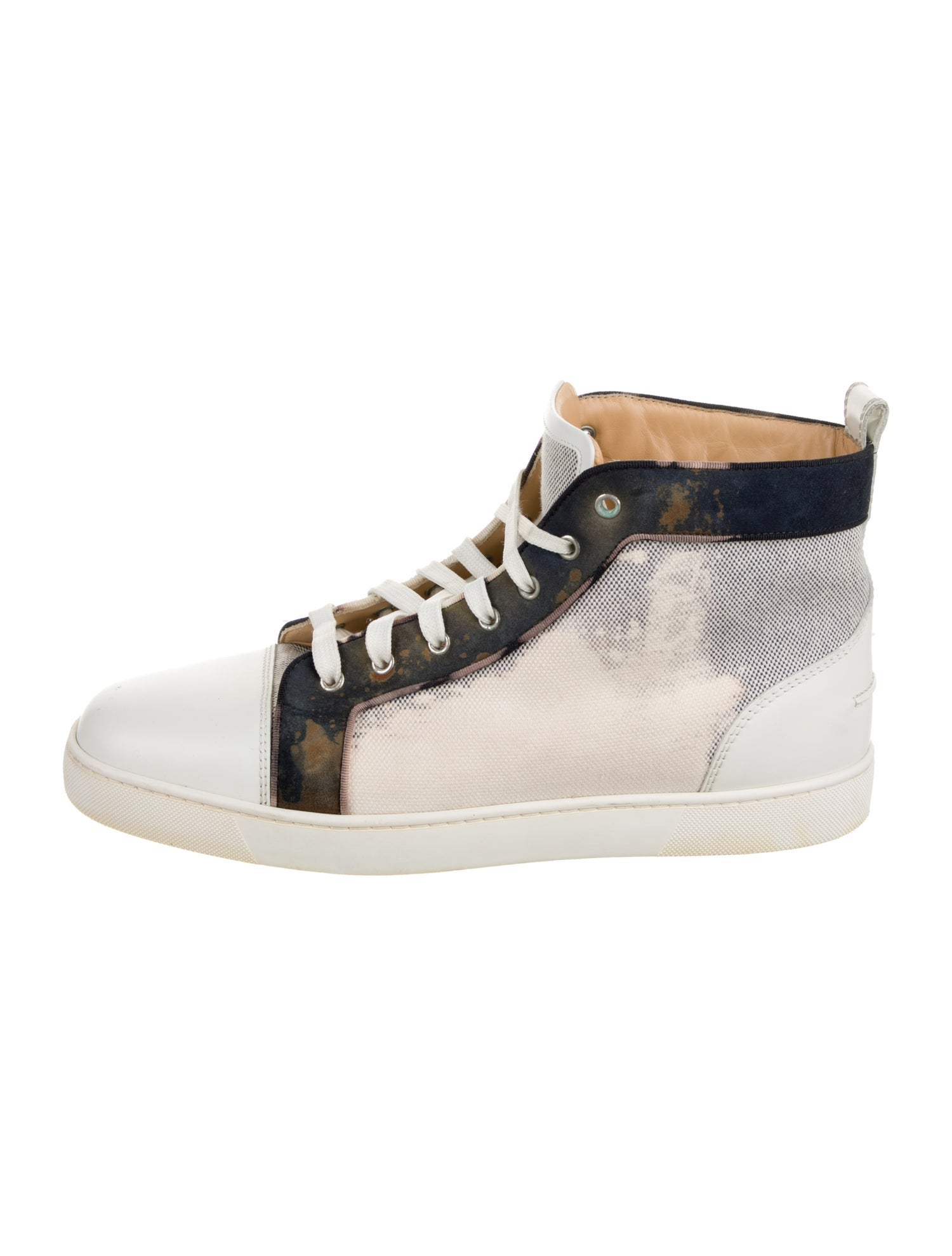 【Christian Louboutin】 Rantulow Orlatoキャンバススニーカー CHRISTIAN LOUBOUTIN RANTUS ORLATO WALLGRAF GRAFFITI HI-TOP