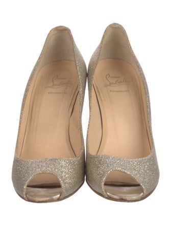 Christian Louboutin Glitter Glitter Accents Pumps