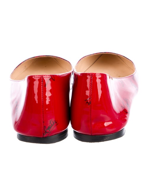 Christian Louboutin Patent Leather Printed Flats