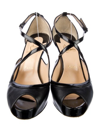 Christian Louboutin Leather T-Strap Sandals