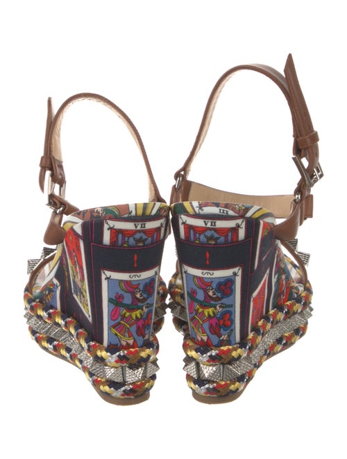 Christian Louboutin Spike Accents Leather Sandals