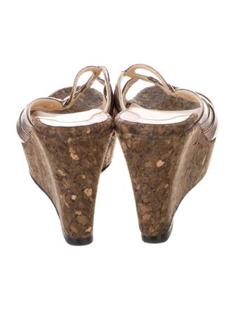 Christian Louboutin Leather Cutout Accent Espadrilles