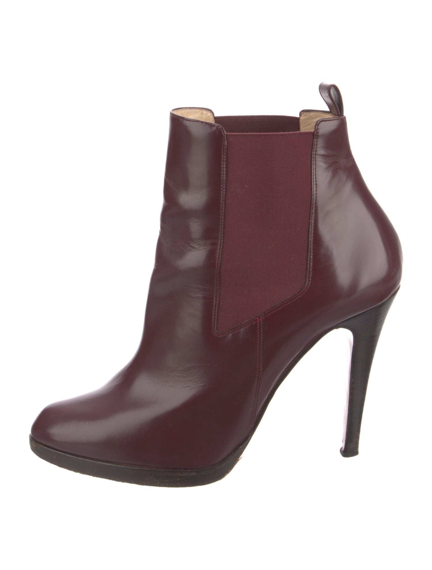 Christian Louboutin Patent Leather Chelsea Boots