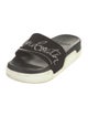 Christian Louboutin Suede Printed Slides